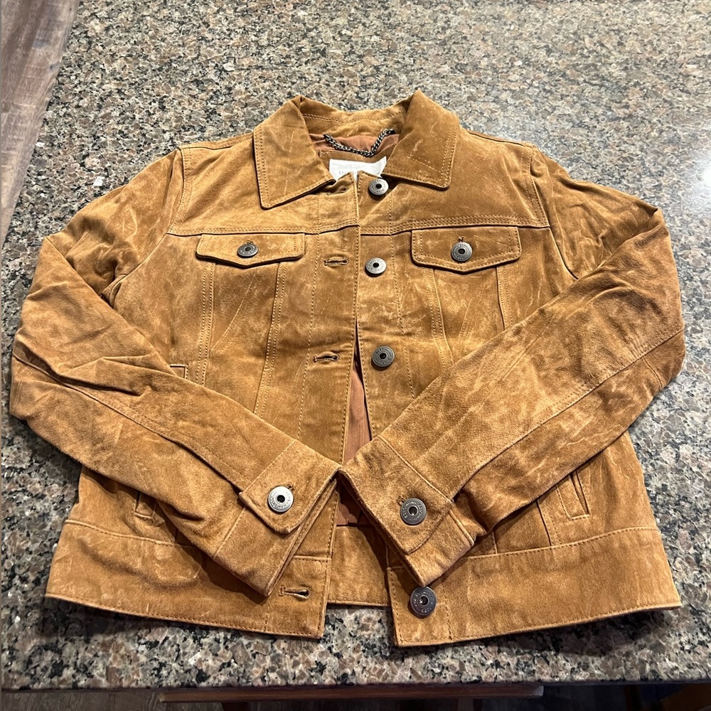 BCBGENERATION Real Suede Fringe Jacket